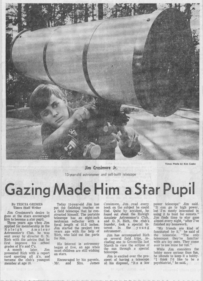 My Personal Telescope That I Built  1967-1970